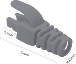 ASYTECH Networking Manson protectie mufa RJ45, gri (100buc) RJ45-CAP-GY (RJ45-CAP-GY)