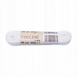 Coccine Pamut cipőfűző lapos fehér cipőfűző 7 mm Coccine 90 cm (5905567222771)