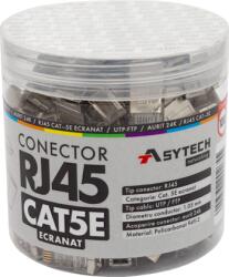 ASYTECH Networking Mufa RJ-45 FTP Cat. 5e, ecranata (100 buc) RJ45M-CAT5E-JAR (RJ45M-CAT5E-JAR)