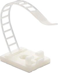TSY Suport plastic ajustabil pentru prindere cabluri, ALB, 25x18 mm, autoadeziv, 100 buc TAA-1-W (TAA-1-W)