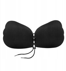 Bye Bra Lace-It Bra C Czarny Öntapadós, fűzős melltartó (D-215777)