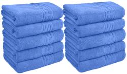 Ralex Pucioasa Pachet 10 prosoape baie 70x140 cm Bumbac 100%, Greek Border 500 grame/mp, Bleu (100.279-10-bleu) Prosop