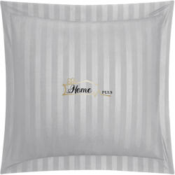 HomePuls Fata de perna Damasc Bumbac 100% dunga 1 cm, 70 x 70 cm si tiv cu bordura 3, 5 cm, Gri (CPF.16-gri) Lenjerie de pat