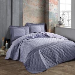 Clasy Cuvertura matlasata pat dublu, 240x260 cm si 2 Fete perne 50x70 cm, Clasy Antracit RISA V1 (300.158-risa-v1)
