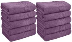 Ralex Pucioasa Pachet 10 prosoape baie 70x140 cm Bumbac 100%, Greek Border 500 grame/mp, Mov Opera (100.279-10-105636) Prosop