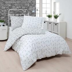 Ralex Pucioasa Lenjerie pat Ranforce Cotton Pro Bumbac 100%, 1 persoana cu husa, 3 piese Moderna Alb/Negru RCP19 (400.160-103342) Lenjerie de pat