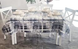 Ralex Pucioasa Față de masă rotundă 140 cm antimurdărire, Degrade Gri (500.109-92048) Fata de masa