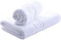 Ralex Pucioasa Set 2 prosoape baie 70x140 cm si 50x90 cm Bumbac 100%, Greek Border 500 grame/mp, Alb (25.S-alb) Prosop