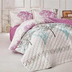 Clasy Cuvertura matlasata pat dublu, 240x260 cm si 2 Fete perne 50x70 cm, Clasy Roz MIDAS V1 (300.158-midas-v1)