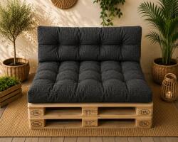 Ralex Pucioasa Set perne grădină Pallet Soft Seating 80x120 cm Negru (1) (400.432-111566)