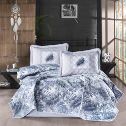 Clasy Cuvertura matlasata pat dublu, 240x260 cm si 2 Fete perne 50x70 cm, Clasy Albastru PUMA V1 (300.158-puma-v1)