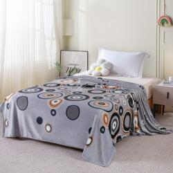 Ralex Pucioasa Patura Cocolino imprimata 200x230 cm, Gri cu cercuri Pucioasa (400.205-draw11) Patura