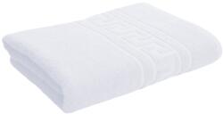 Ralex Pucioasa Prosop baie de fata 50x90 cm Bumbac 100%, Greek Border 500 grame/mp, Alb (100.280-alb) Prosop