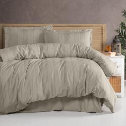 Clasy Lenjerie de pat dublu Bumbac Ranforce Boutique 4 piese, cearsaf pat 240x260 cm, pilota 200x220 cm, 2 fete perne 50x70 cm, Clasy Bej ARAKIS V3 (300.290-arakis-v3) Lenjerie de pat