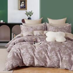 Ralex Pucioasa Lenjerie pat dublu extra large Percale imprimat Bumbac 100%, 6 piese, cearsaf pat 240x260 cm, pilota 200x230 cm, 2 fete perna 50x70 cm si 70x70 (300.13-PRC132) Lenjerie de pat