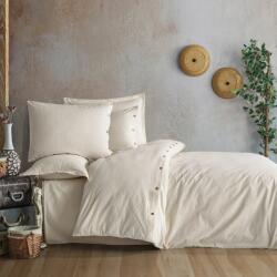 Clasy Lenjerie de pat dublu Bumbac Ranforce Boutique 4 piese, cearsaf pat 240x260 cm, pilota 200x220 cm, 2 fete perne 50x70 cm, Clasy Crem ARSIDA V3 (300.290-138583) Lenjerie de pat