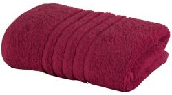Ralex Pucioasa Prosop baie de fata 50x90 cm Bumbac 100% Bordura Linii 550 grame/m2 Rosu (100.83-BL-rosu) Prosop