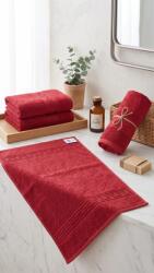 Ralex Pucioasa Set 2 prosoape baie 70x140 cm si 50x90 cm Bumbac 100%, Greek Border 500 grame/mp, Roșu (Saffron Veil) (25.S-109628) Prosop