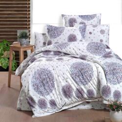 Ralex Pucioasa Lenjerie pat Ranforce Cotton Pro Bumbac 100%, King Size cu husa, 4 piese Moderna Alb/Mov RCP2 Pucioasa (400.162-103171) Lenjerie de pat