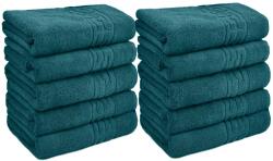 Ralex Pucioasa Pachet 10 prosoape baie 50x90 cm Bumbac 100%, Greek Border 500 grame/mp, Turcoaz (100.280-10-turcoaz) Prosop