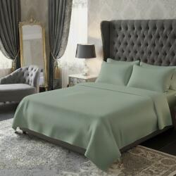 Ralex Pucioasa Lenjerie pat dublu Creponata 100% Bumbac UNI, cearsaf pat 200x230 cm, pilota 180x215 cm, 2 fete perna 50x70 cm, VERDE (308-101122) Lenjerie de pat