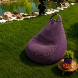 Ralex Pucioasa Fotoliu Bean Bag Interior-Exterior, diametru 75 cm, umplută cu fulgi de poliuretan, Mov (3) (400.806-111643)