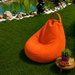 Ralex Pucioasa Fotoliu Bean Bag Interior-Exterior, diametru 75 cm, umplută cu fulgi de poliuretan, Orange (1.1) (400.806-111651)