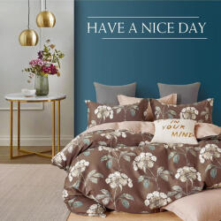 Ralex Pucioasa Lenjerie de pat dublu king size Percale imprimat Bumbac 100% 6 piese cearsaf pat 240x260 cm, pilota 200x230 cm, 2 fete perne 50x70 cm, 2 fete p (300.13-PRC31) Lenjerie de pat