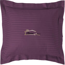 HomePuls Fata de perna Damasc policoton dunga 1 cm, 40 x 40 cm si tiv cu bordura 3, 5 cm, Mov (cpf.15-mov) Lenjerie de pat