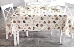 Ralex Pucioasa Față de masă rotundă 160 cm antimurdărire, Cafea și biscuiți Crem (500.110-92238) Fata de masa