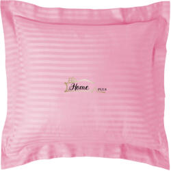 HomePuls Fata de perna Damasc policoton dunga 1 cm, 40 x 40 cm si tiv cu bordura 3, 5 cm, Roz Bonbon (cpf.15-roz-bonbon) Lenjerie de pat
