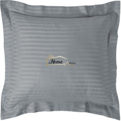 HomePuls Fata de perna Damasc policoton dunga 1 cm, 40 x 40 cm si tiv cu bordura 3, 5 cm, Gri Deschis (CPF.15-gri) Lenjerie de pat
