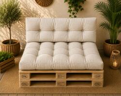 Ralex Pucioasa Set perne grădină Pallet Soft Seating 80x120 cm Crem (8) (400.432-111574)