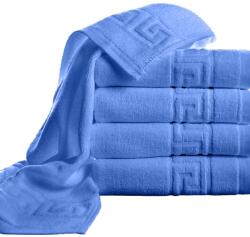 Ralex Pucioasa Pachet 5 prosoape baie 70x140 cm Bumbac 100%, Greek Border 500 grame/mp, Bleu (100.279-5-bleu) Prosop