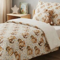 Ralex Pucioasa Lenjerie pat Ranforce Cotton Pro Bumbac 100%, King Size, 6 piese Imprimeu Pisicute Crem/Bej RCP80 Ralex Pucioasa (400.163-107286) Lenjerie de pat
