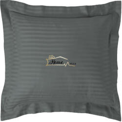 HomePuls Fata de perna Damasc policoton dunga 1 cm, 40 x 40 cm si tiv cu bordura 3, 5 cm, Gri Inchis (cpf.15-gri-inchis) Lenjerie de pat