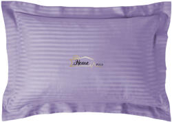 HomePuls Fata de perna Damasc policoton dunga 1 cm, 50 x 70 cm si tiv cu bordura 3, 5 cm, Lila Iris (CPF.135-lila-iris) Lenjerie de pat