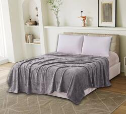 Ralex Pucioasa Patura Cocolino UNI pentru pat dublu 200 x 230 cm, model fluturi Gri Pucioasa (PCU-gri) Patura