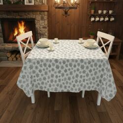 Ralex Pucioasa Față de Masă Rotundă Antimurdărire cu Motive Festive, 180 cm, Alb (500.111-102217) Fata de masa