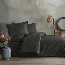 Clasy Lenjerie de pat dublu Bumbac Ranforce Boutique 4 piese, cearsaf pat 240x260 cm, pilota 200x220 cm, 2 fete perne 50x70 cm, Clasy Negru ARSIDA V4 (300.290-138585) Lenjerie de pat