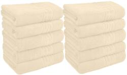 Ralex Pucioasa Pachet 10 prosoape baie 50x90 cm Bumbac 100%, Greek Border 500 grame/mp, Crem (100.280-10-crem) Prosop