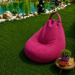 Ralex Pucioasa Fotoliu Bean Bag Interior-Exterior, diametru 75 cm, umplută cu fulgi de poliuretan, Roz (2) (400.806-111647)