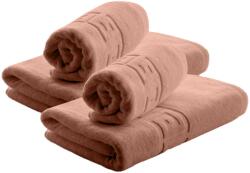 Ralex Pucioasa Set 4 prosoape baie 70x140 cm si 50x90 cm Bumbac 100%, Greek Border 500 grame/mp, Roz (Mountbatten Pink) (24.S-105626) Prosop