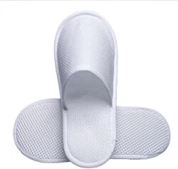 Ralex Pucioasa Papuci tip Hotel și SPA din frotir 60 grame/mp și talpă cauciuc 4 mm, de unică folosință CLEAN STEP D, Alb (400.912-101951)