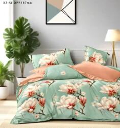 Ralex Pucioasa Pachet economic lenjerie pat dublu Finet 6 piese cu husa la saltea + 2 perne matlasate 50x70 cm + pilota 200x215 cm primavara toamna Magnolie P (20.SH-104777) Lenjerie de pat