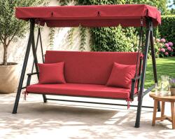 Ralex Pucioasa Saltea balansoar premium două segmente cu 2 perne 30x50 cm, 50x150 cm saltea, Roșu Deschis (11) (400.804-111486)