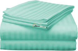 HomePuls Cearsaf de pat o persoana Damasc Policoton dunga 1 cm, 160 x 230 cm, Verde Jad (CPF.132-verde-jad)