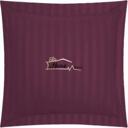 HomePuls Fata de perna Damasc Bumbac 100% dunga 1 cm, 70 x 70 cm si tiv cu bordura 3, 5 cm, Mov (CPF.16-mov) Lenjerie de pat
