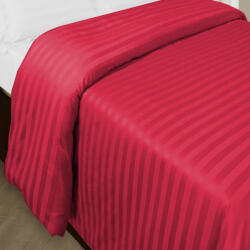 HomePuls Cearsaf de pilota 2 persoane Damasc Policoton dunga 1 cm, 180 x 220 cm, Rosu Persan (ALX.58-rosu-persan)