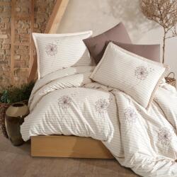 Clasy Lenjerie de pat dublu Bumbac Ranforce Boutique 4 piese, cearsaf pat 240x260 cm, pilota 200x220 cm, 2 fete perne 50x70 cm, Clasy Crem VENETA (300.290-veneta) Lenjerie de pat